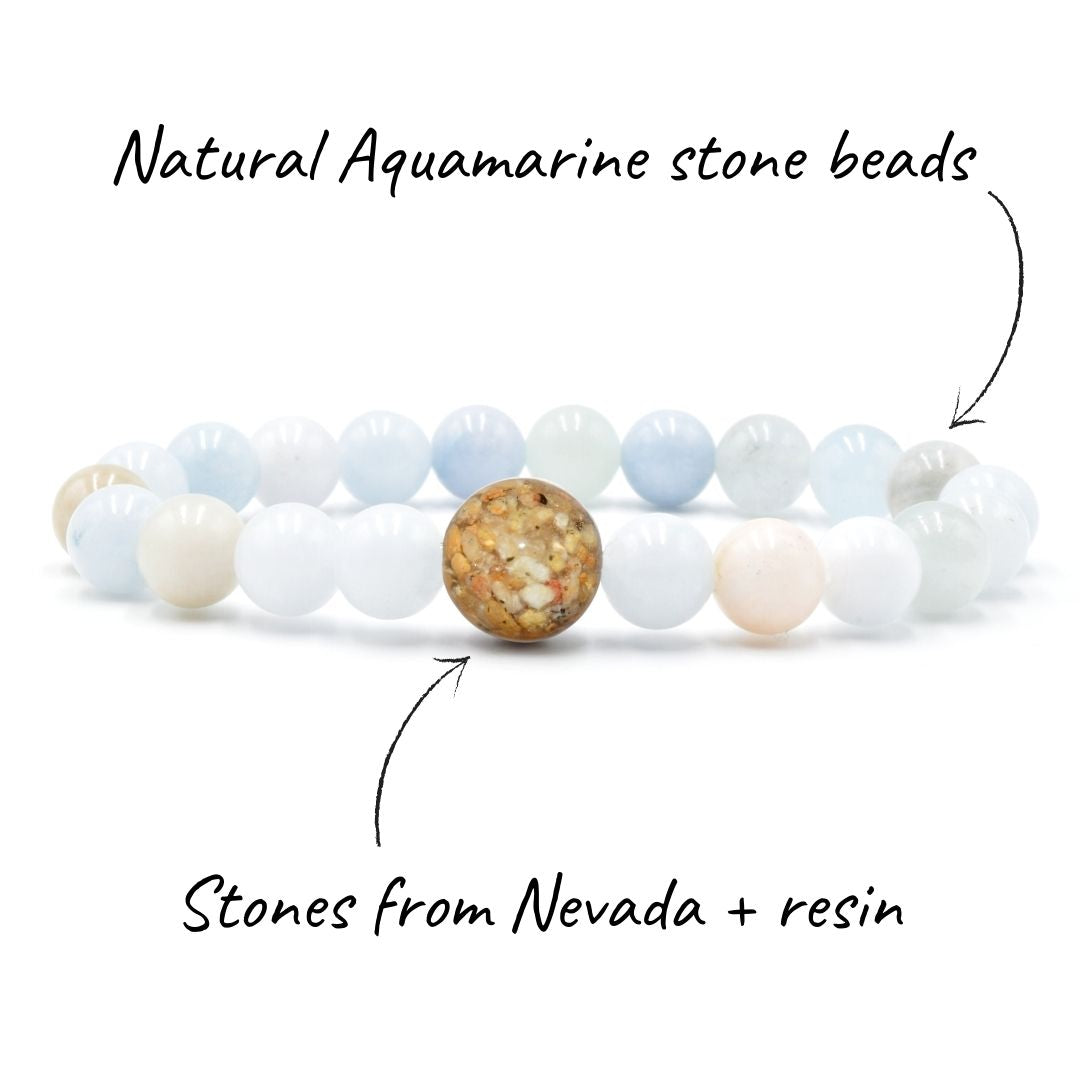 Nevada Stones + Aquamarine