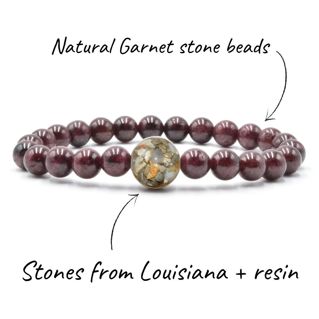 Louisiana Stones + Garnet