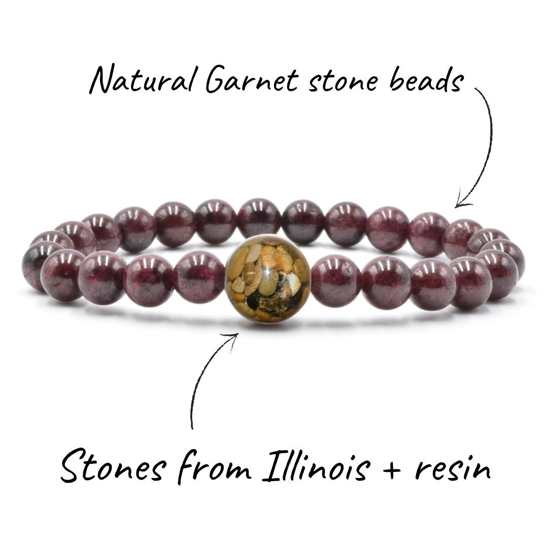 Illinois Stones + Garnet