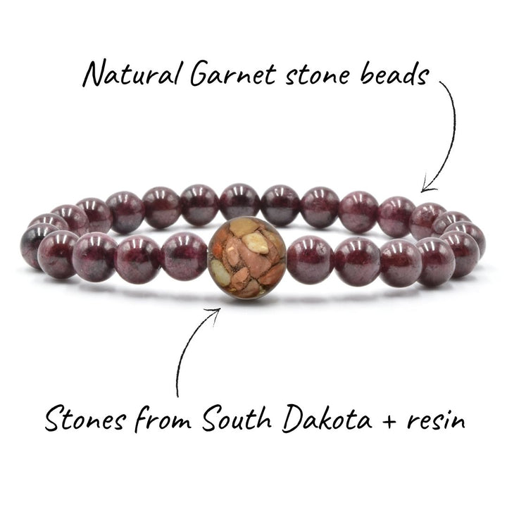 South Dakota Stones + Garnet