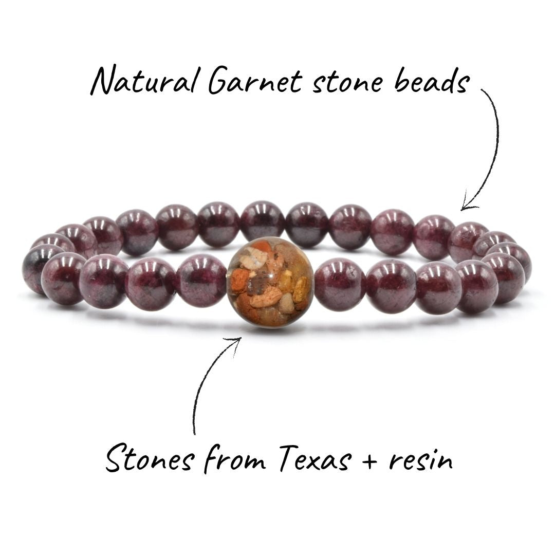 Texas Stones + Garnet