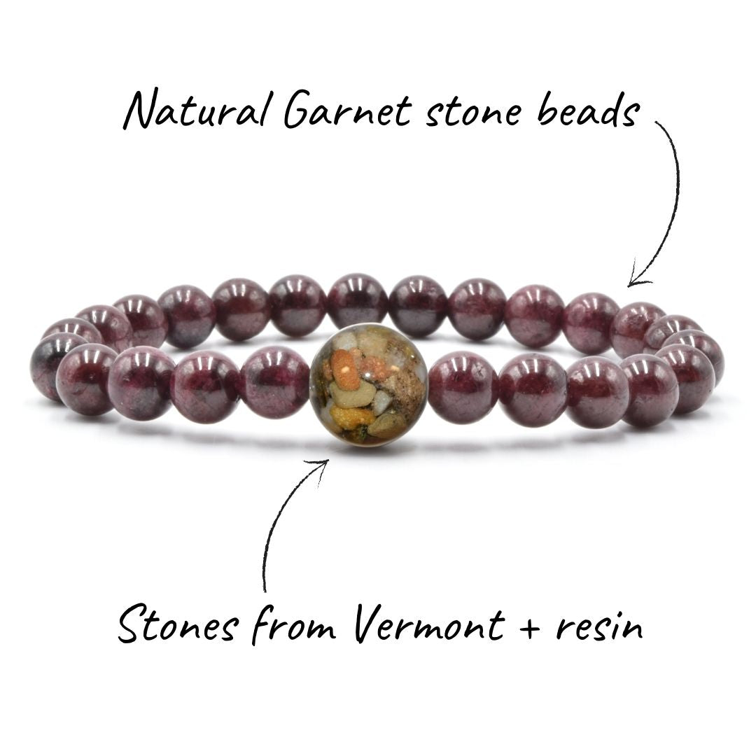 Vermont Stones + Garnet