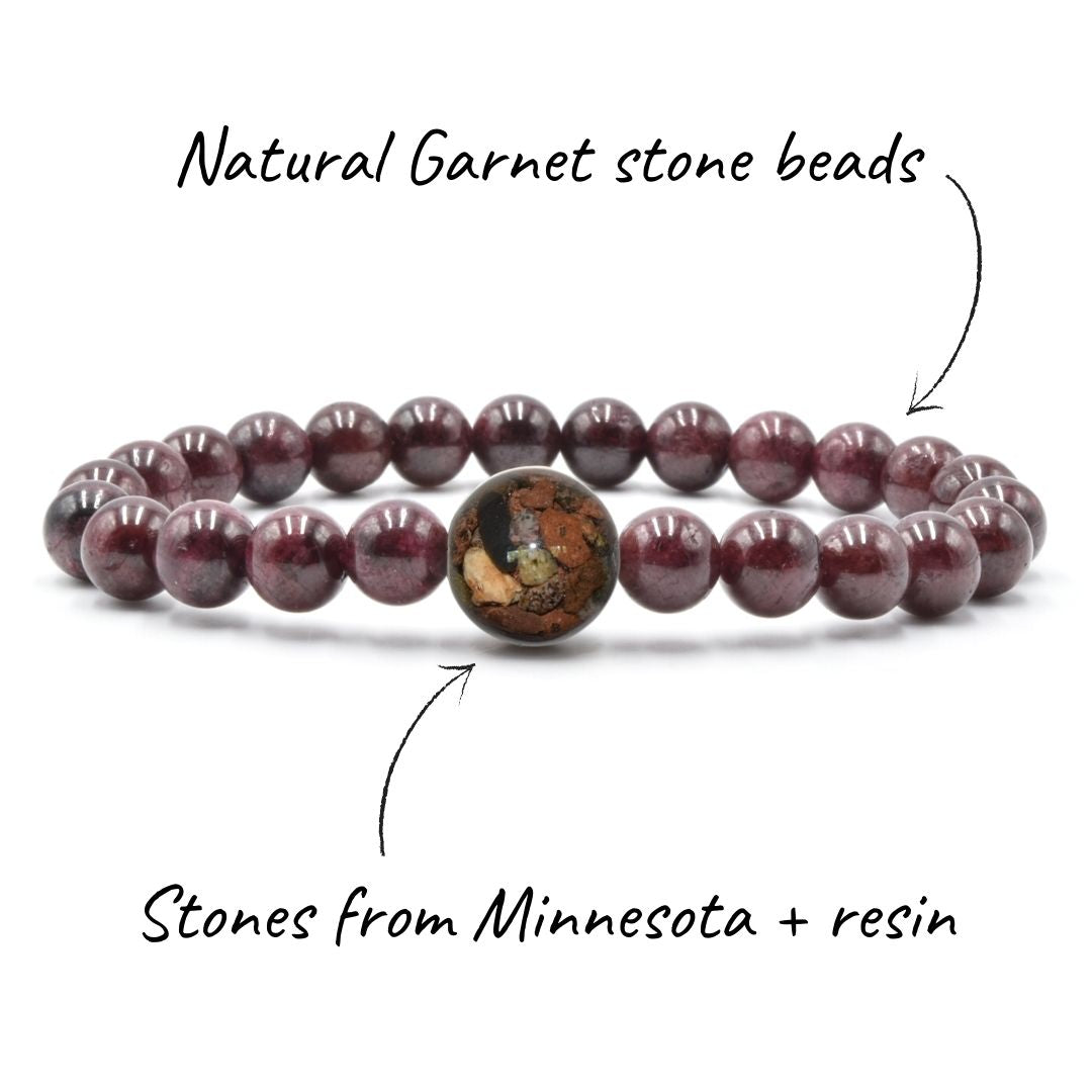 Minnesota Stones + Garnet