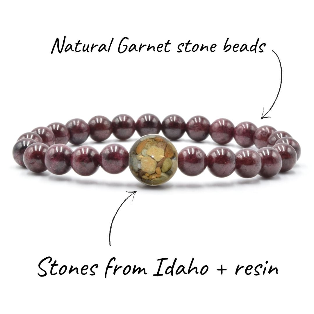 Idaho Stones + Garnet