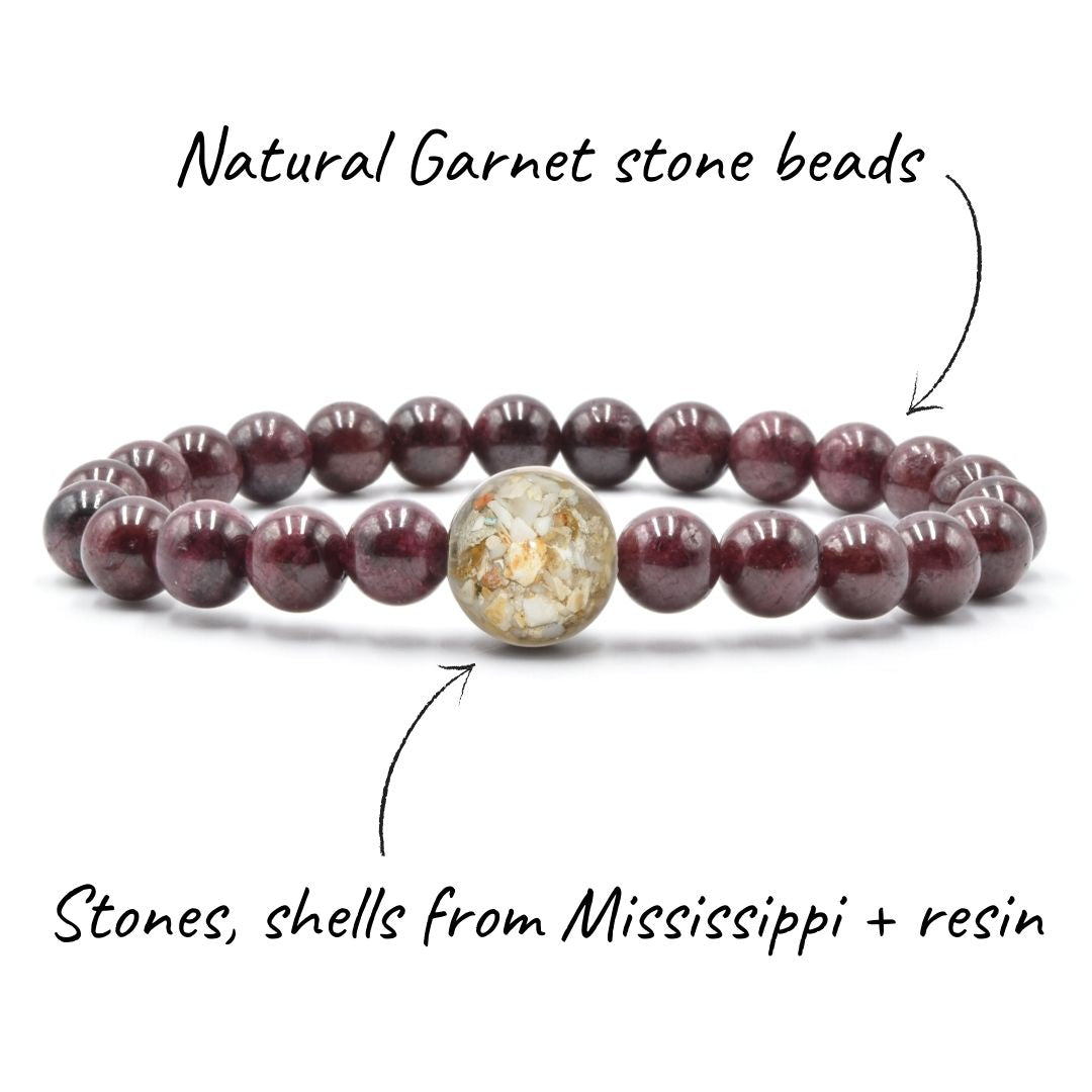 Mississippi Stones + Garnet